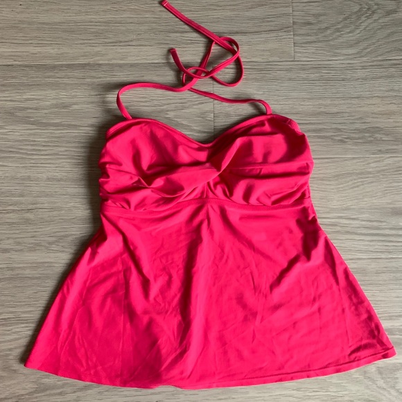 hot pink tankini top